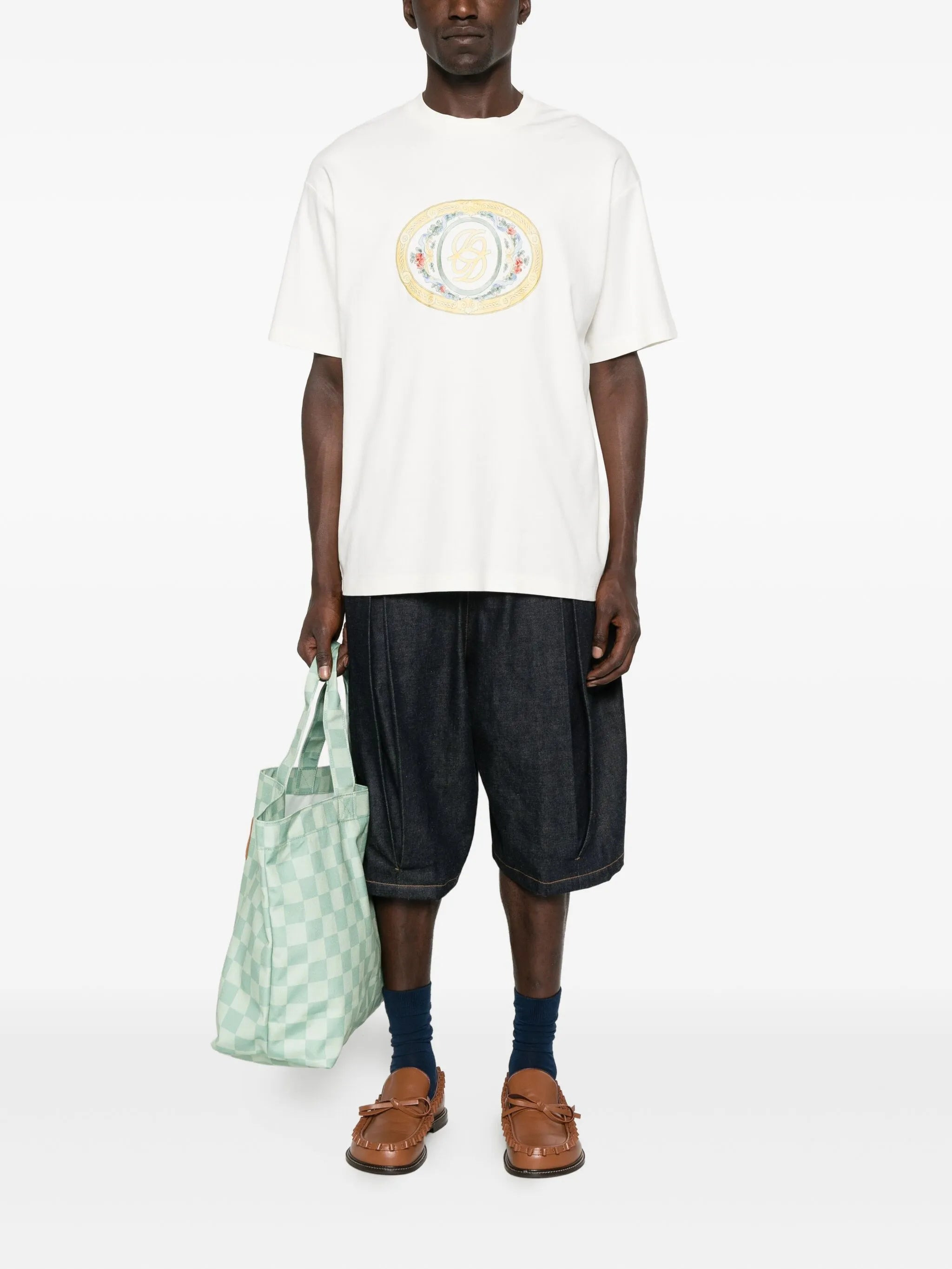 Drole De Monsieur Oval-frame Logo T-shirt - 3