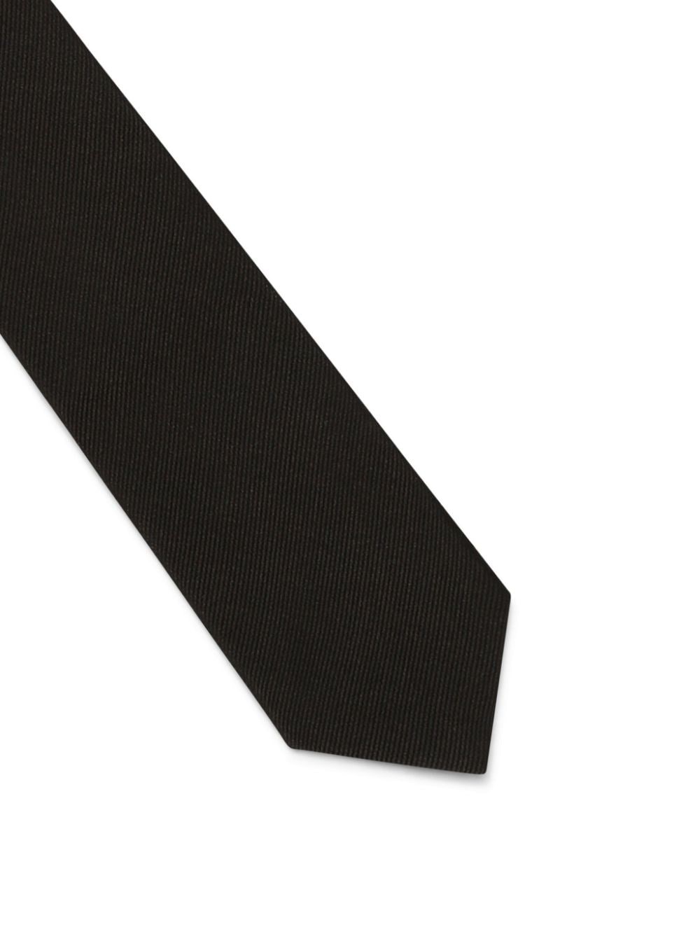 fine-ribbed silk tie - 2