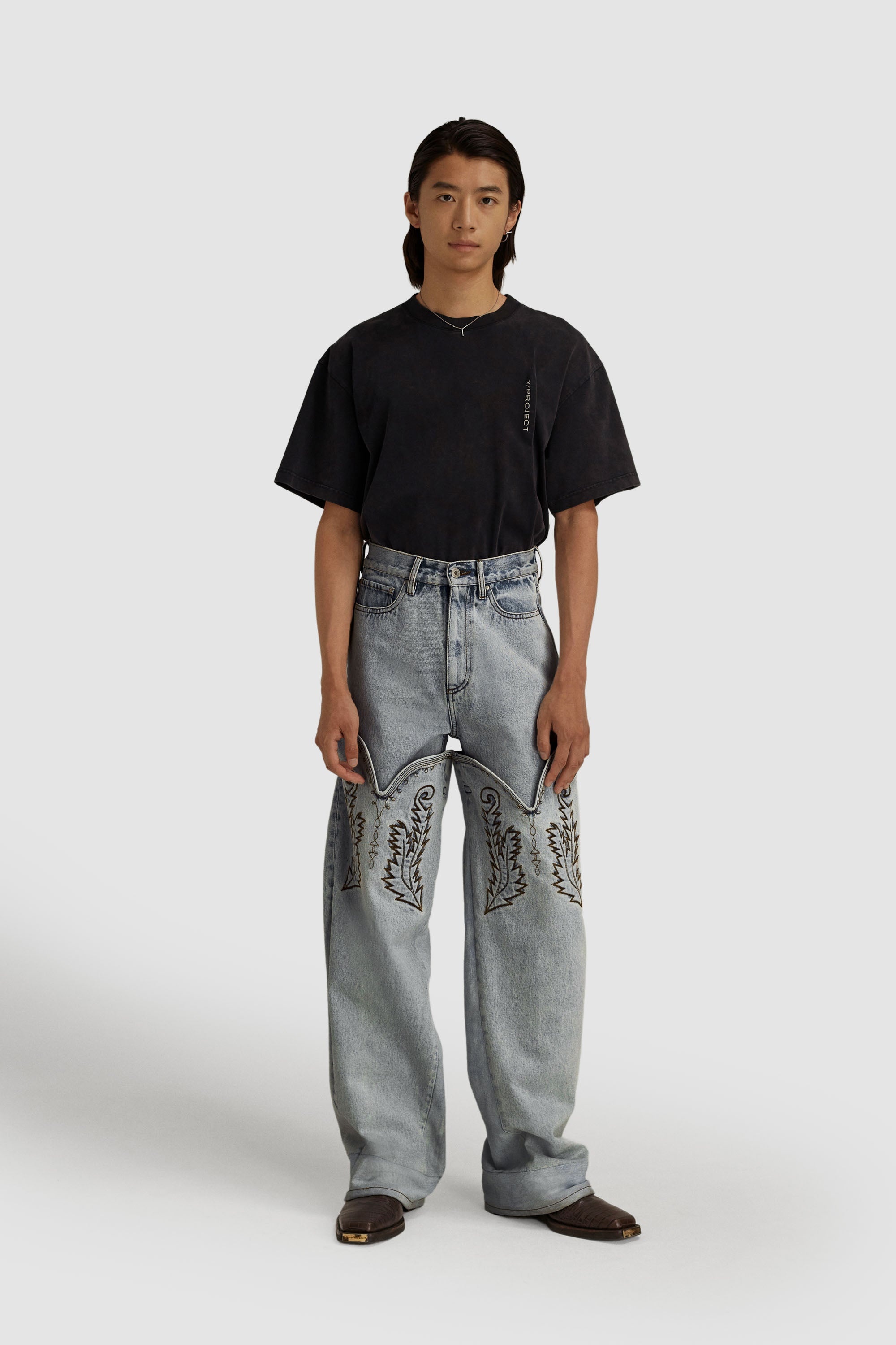 23,519円y/project cowboy cuff jeans 25 デニム