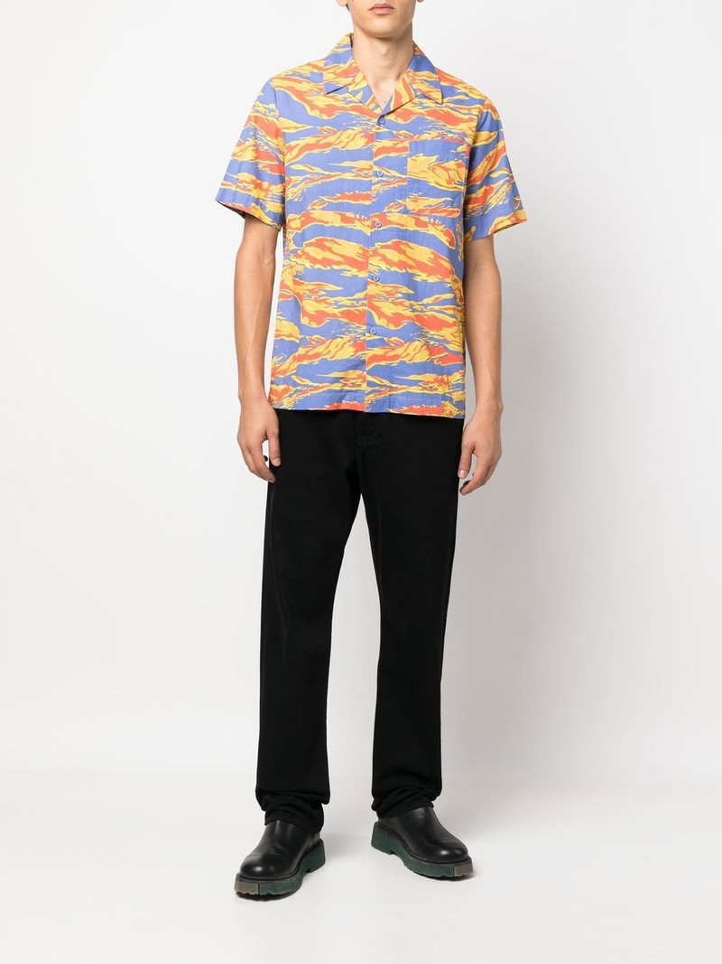 MAHARISHI graphic-print camp-collar shirt outlook