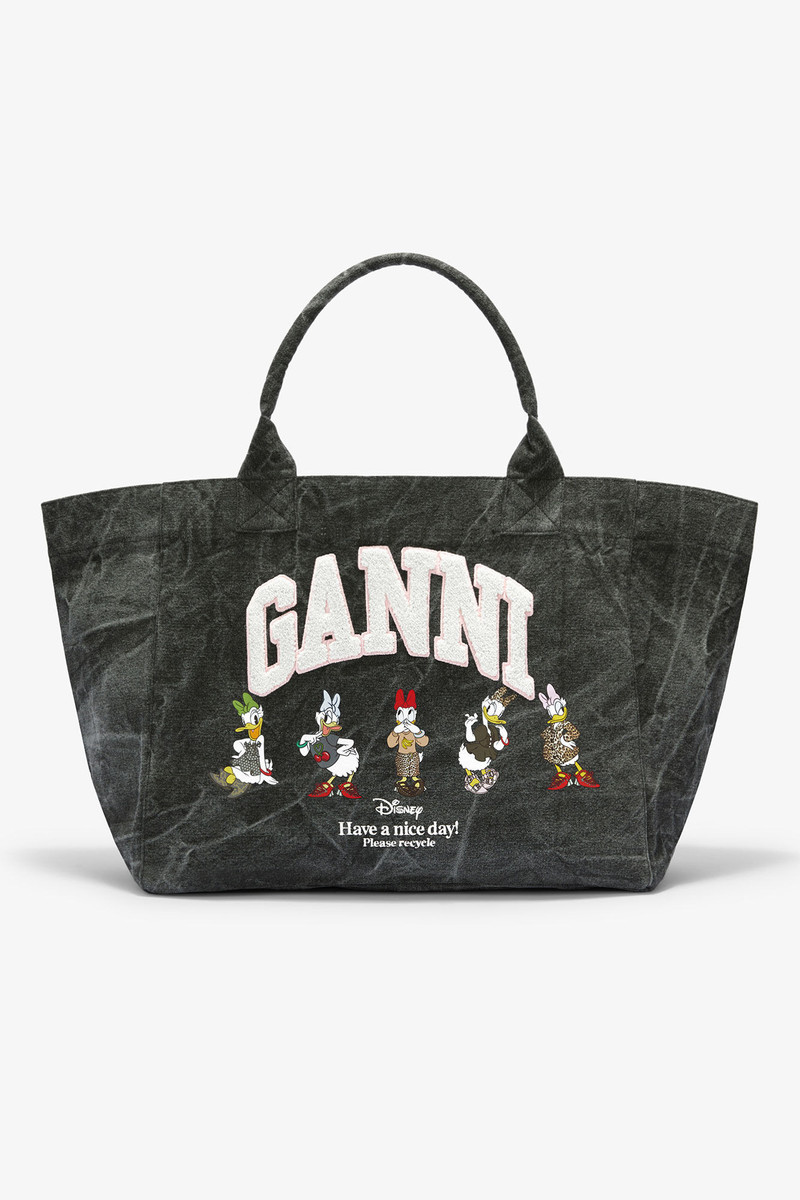 GANNI X DISNEY DAISY DUCK BLEACHED XXL TOTE 1