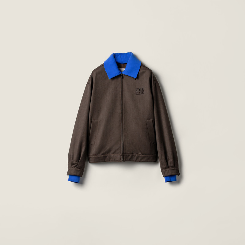 Cover fabric blouson jacket 1