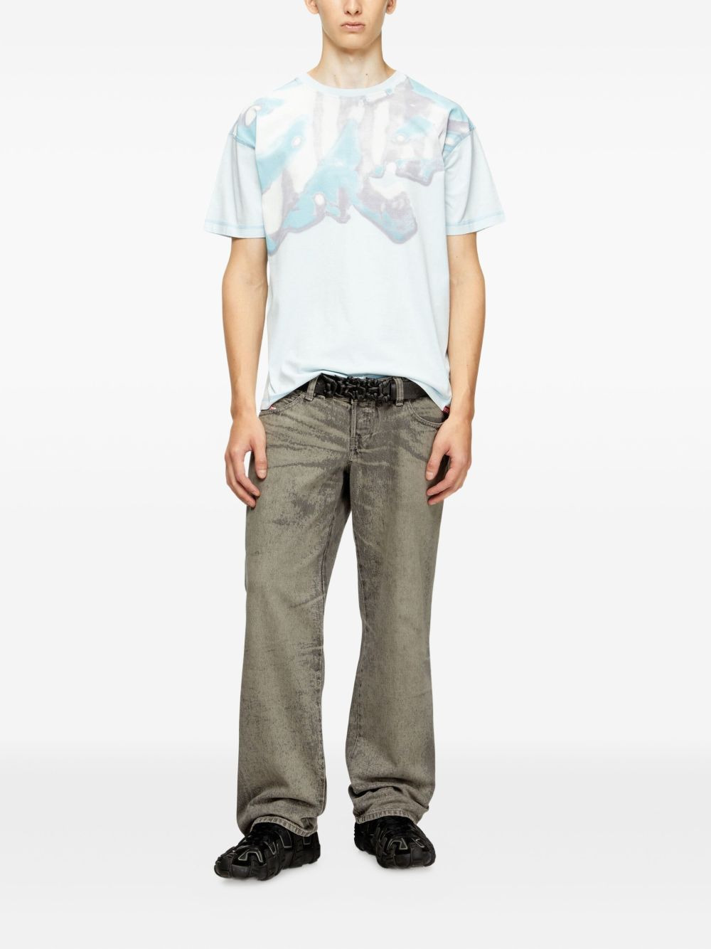 faded-graphic cotton T-shirt - 2