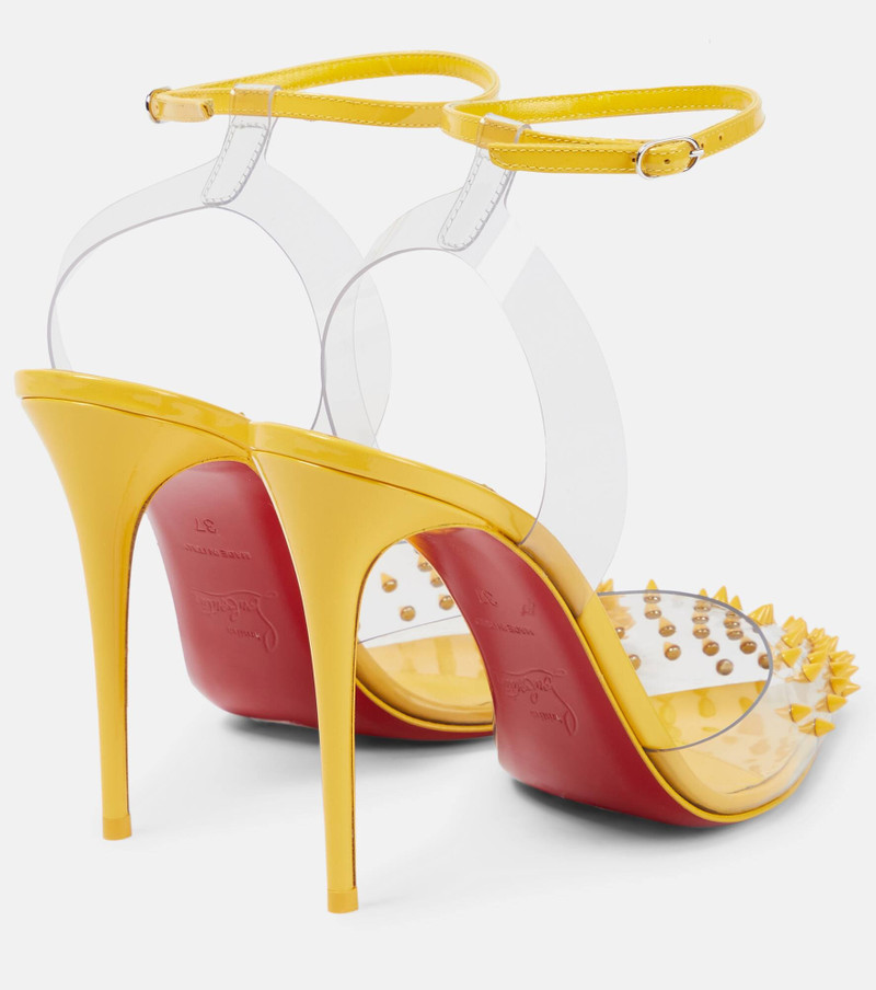 Christian Louboutin Spikoo 100 PVC and leather pumps outlook