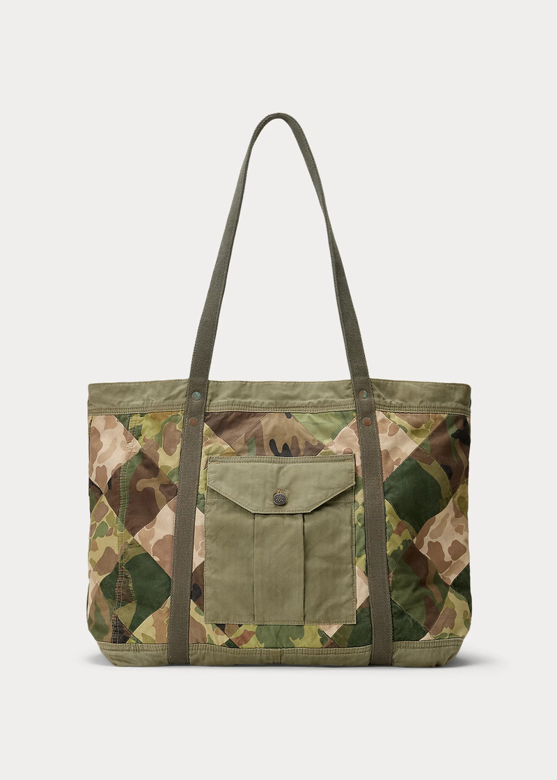 Limited-Edition Patchwork Camo Tote 1