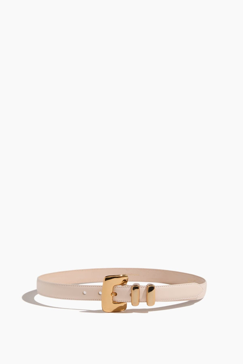Tetra Belt in Ivory/Gold 1