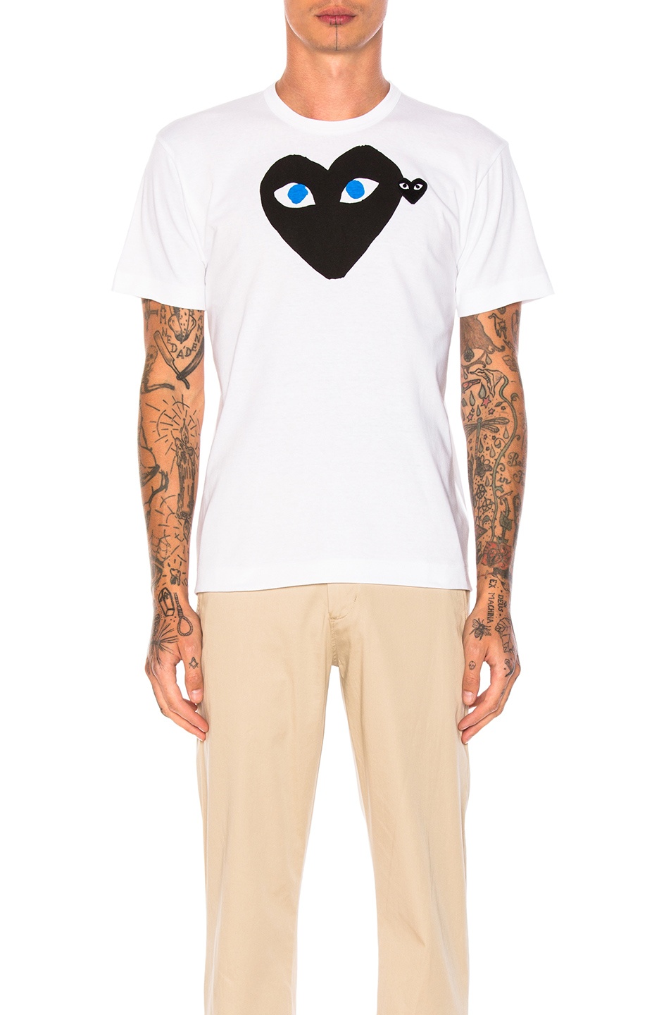 Blue Eyes Black Emblem Cotton Tee - 1