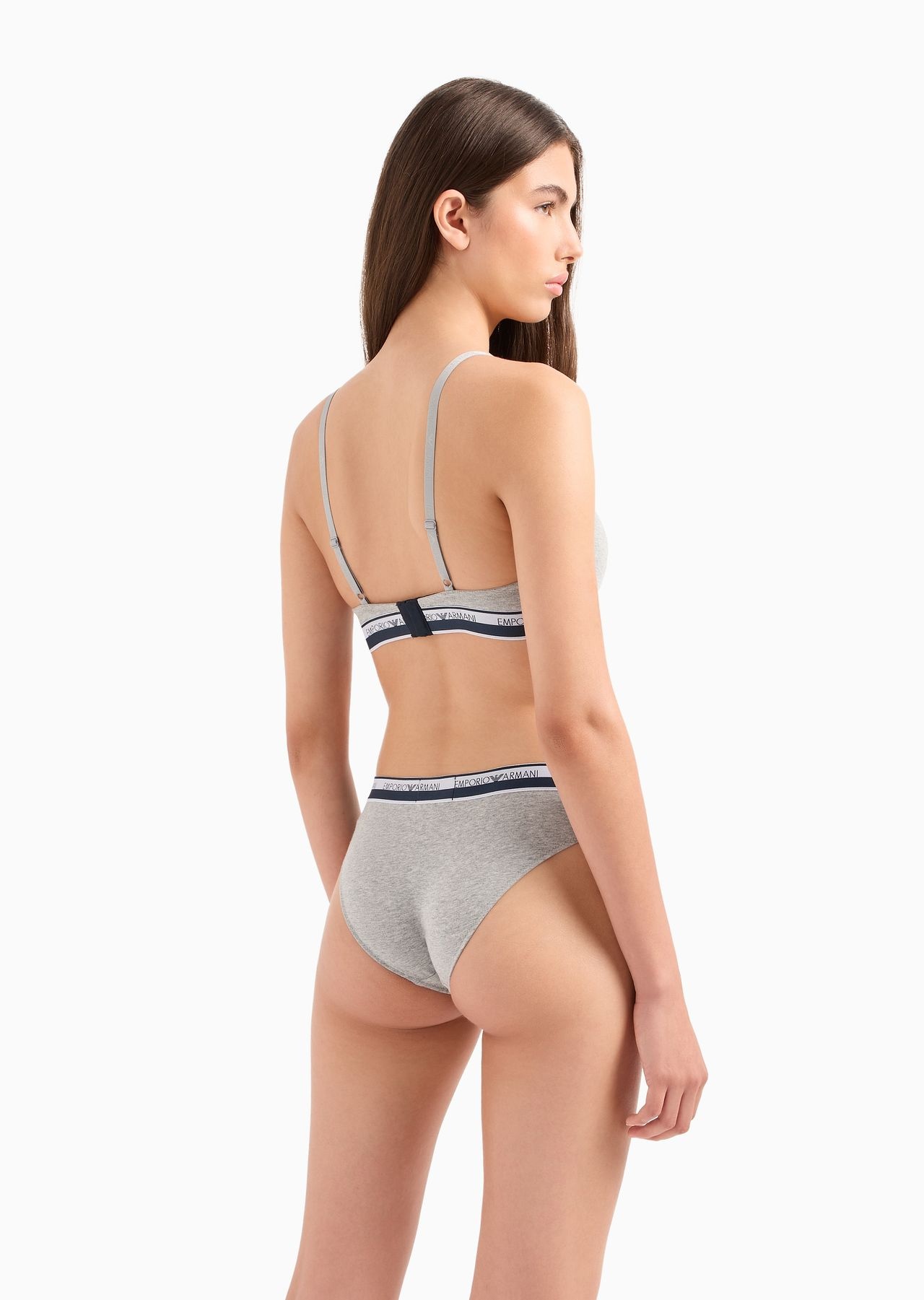 ASV iconic logo band organic cotton push-up bra - 3