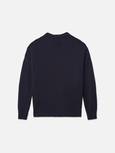FRAME Ritz Unisex Cashmere Sweater in Navy outlook