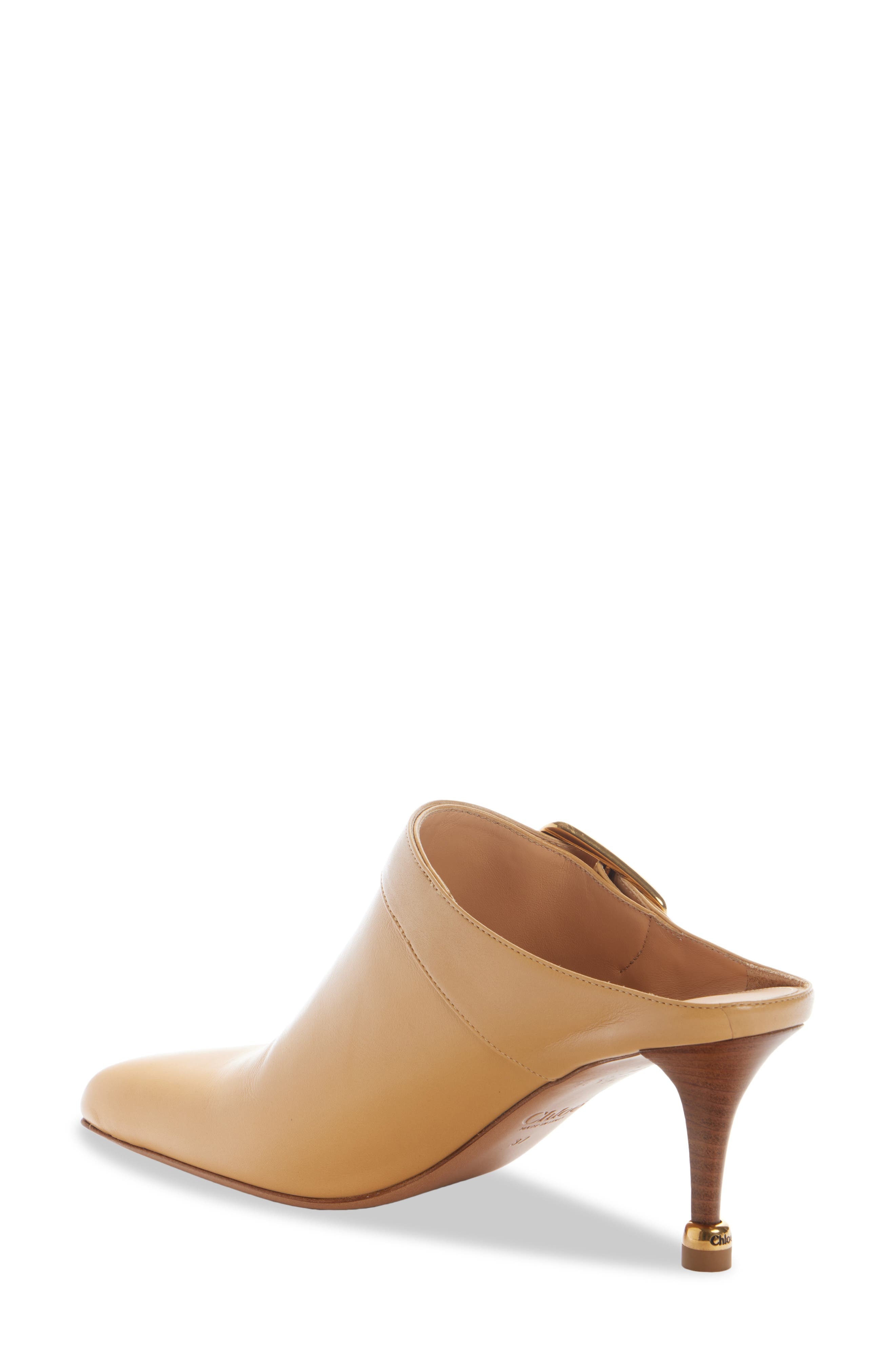 Chloé Andrea Buckle Detail Mule in Sandy Brown at Nordstrom - 2