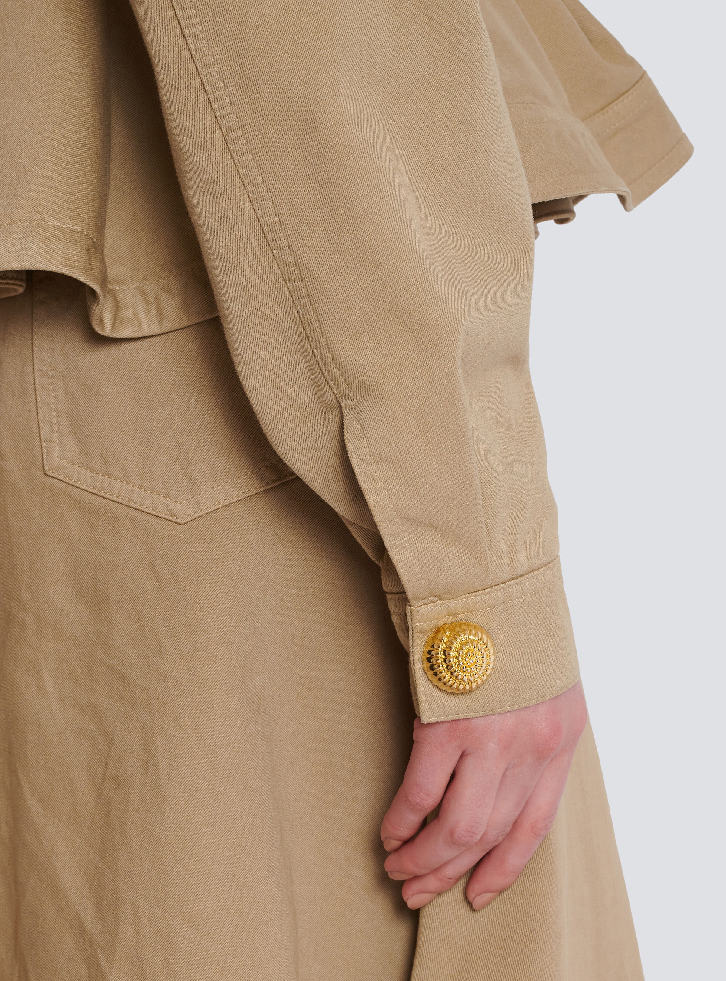 Ruffled cotton canvas jacket - 6