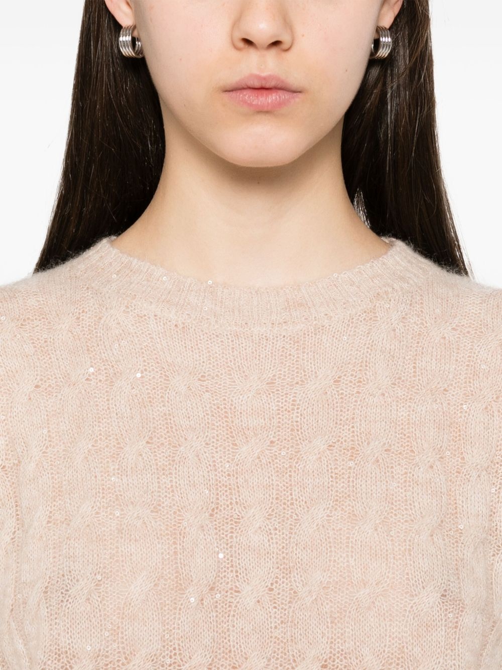 mohair-cotton-blend sweater - 6