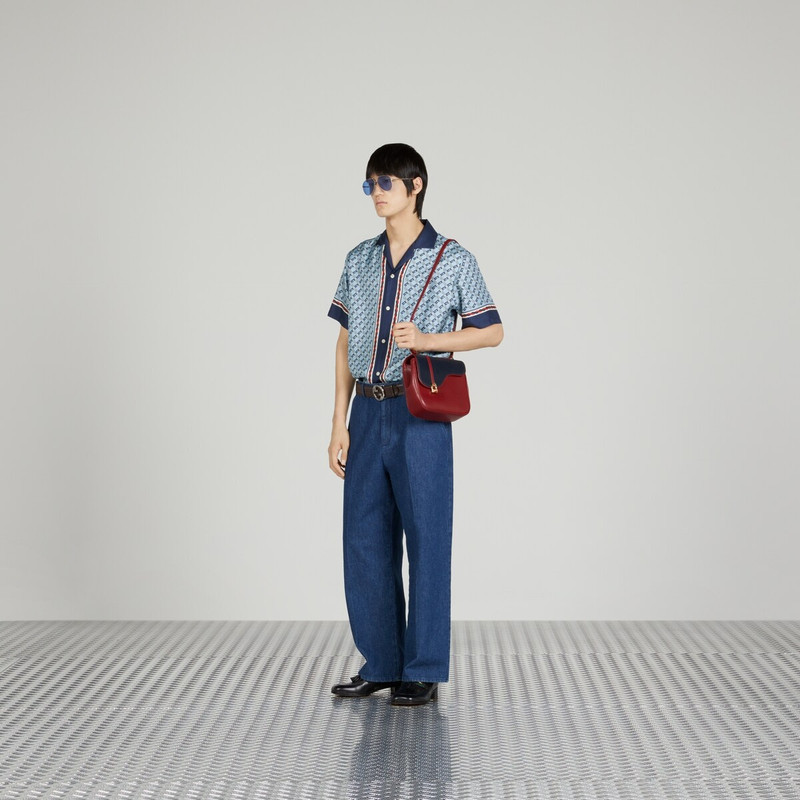 GUCCI Washed organic denim pant outlook
