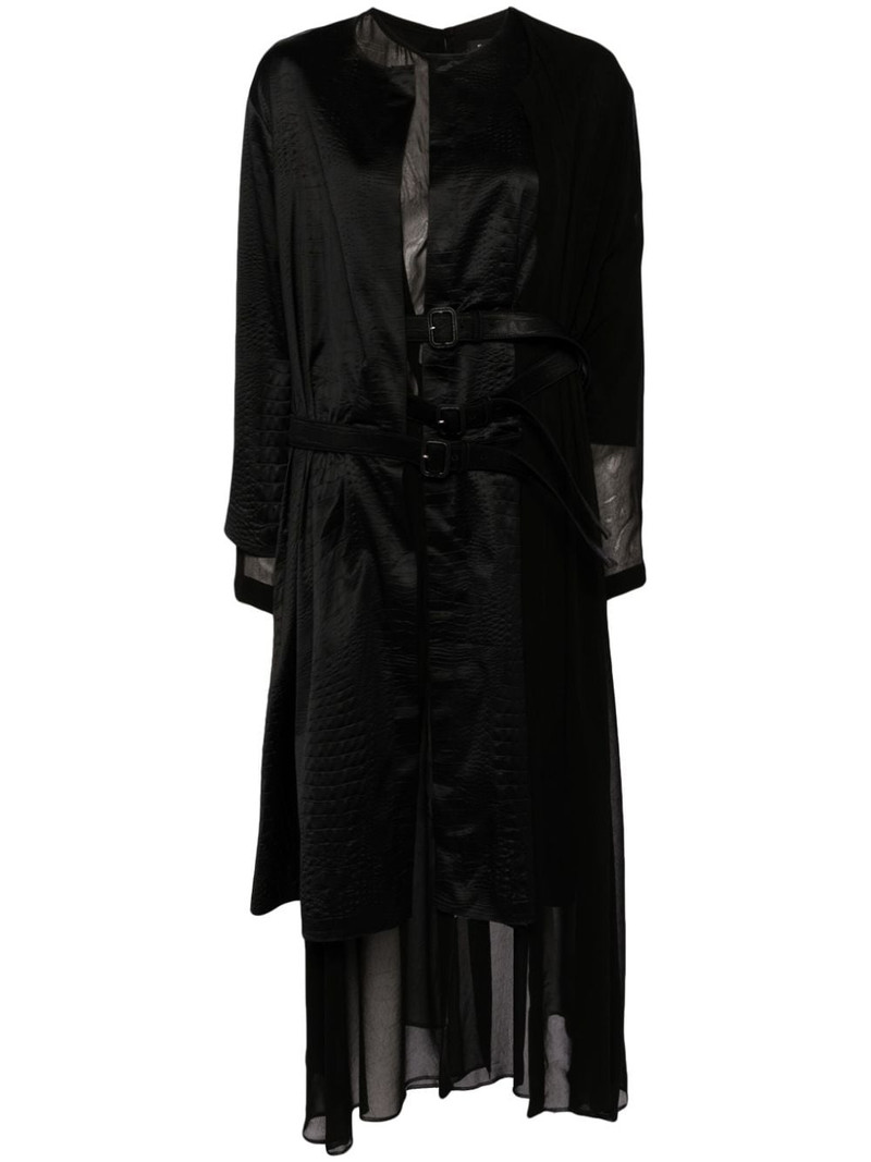 wrap around belted dress 1