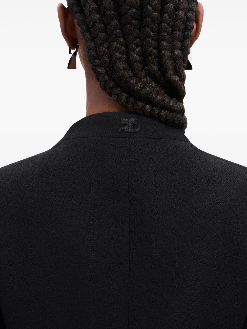 Heritage concealed-fastening crepe jacket - 5