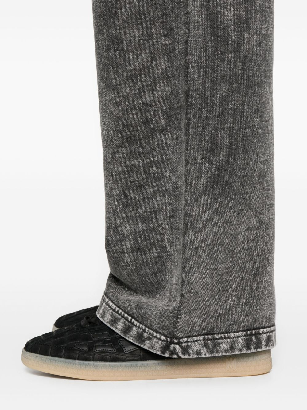 acid-wash drawstring trousers - 5