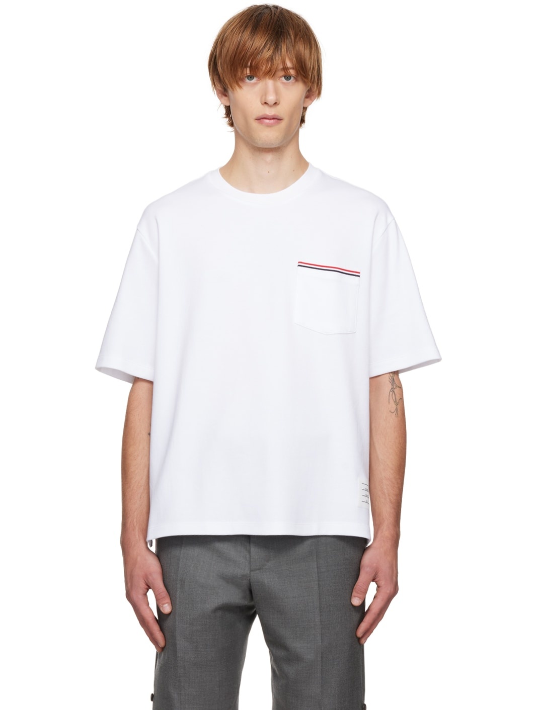 White Pocket T-Shirt - 1