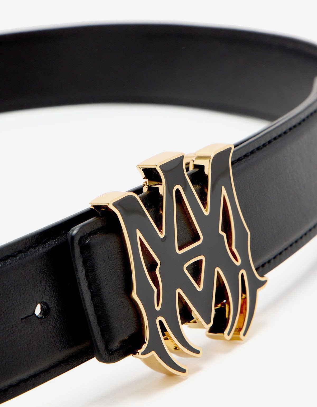 Amiri Black MA Core Logo Belt - 5