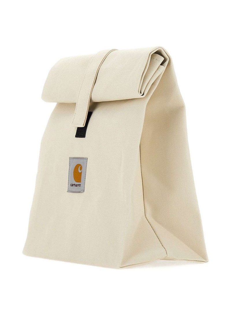 roll-top logo patch tote bag 4