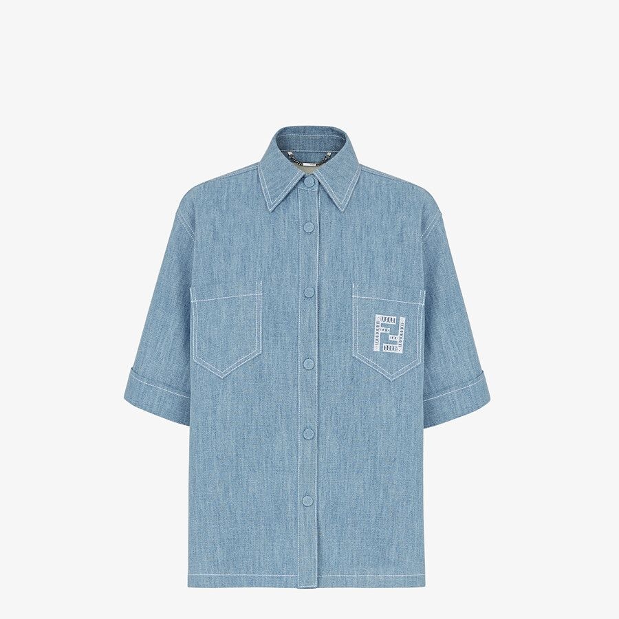 Light blue chambray shirt - 1