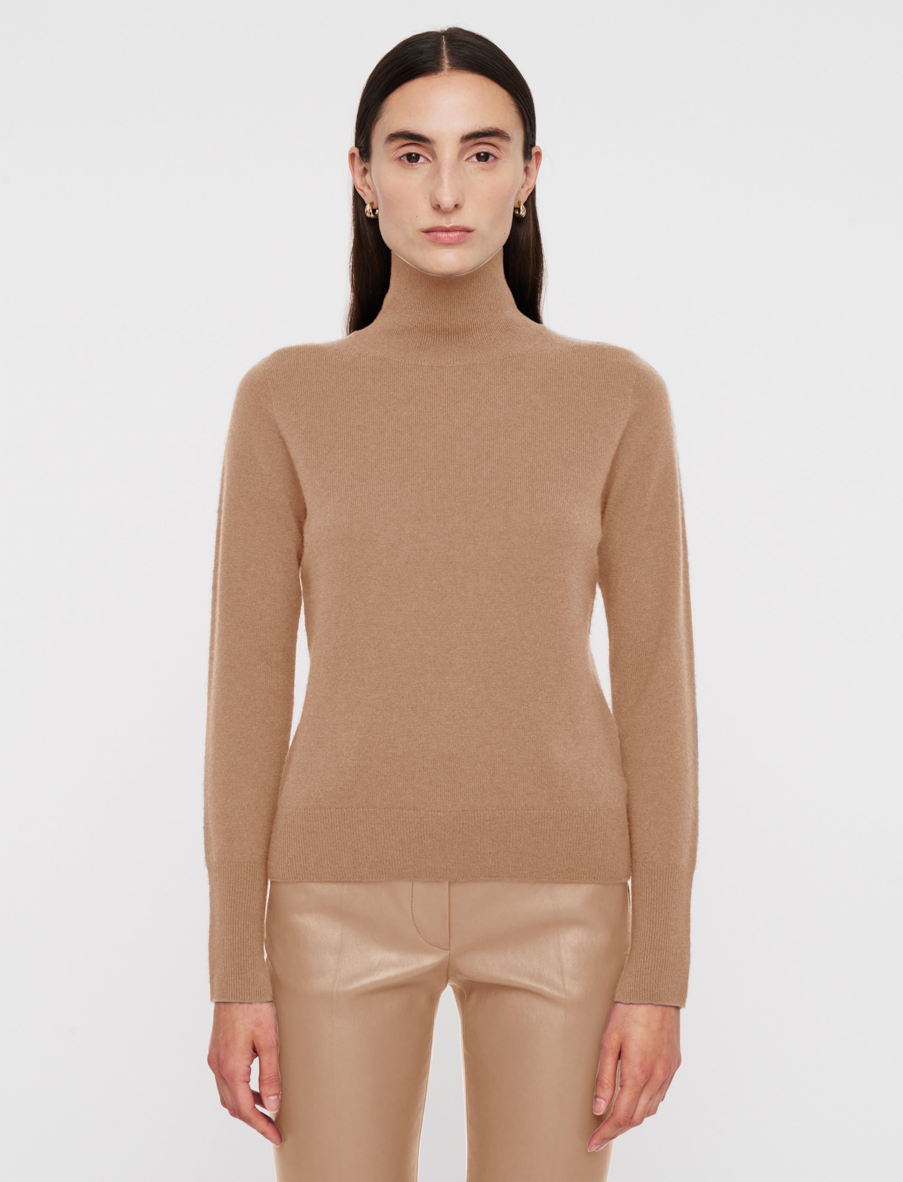 Light Pure Cashmere High Neck Jumper - 3