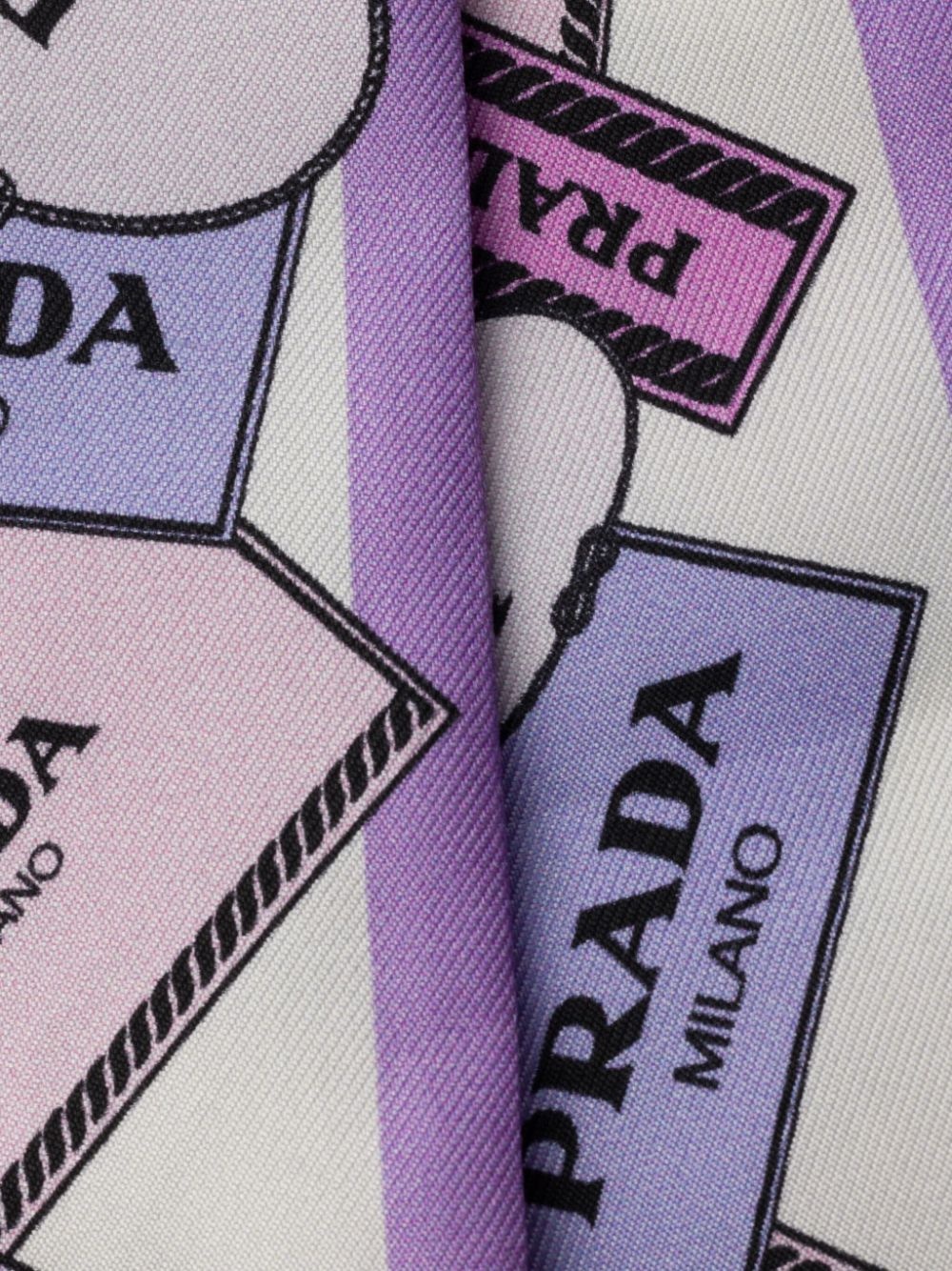 printed twill scarf - 3