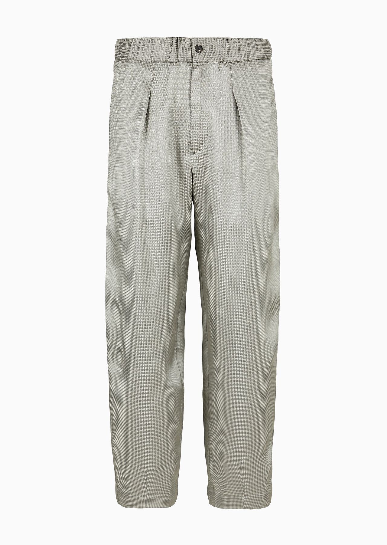 Jacquard viscose-blend single-darted trousers - 1