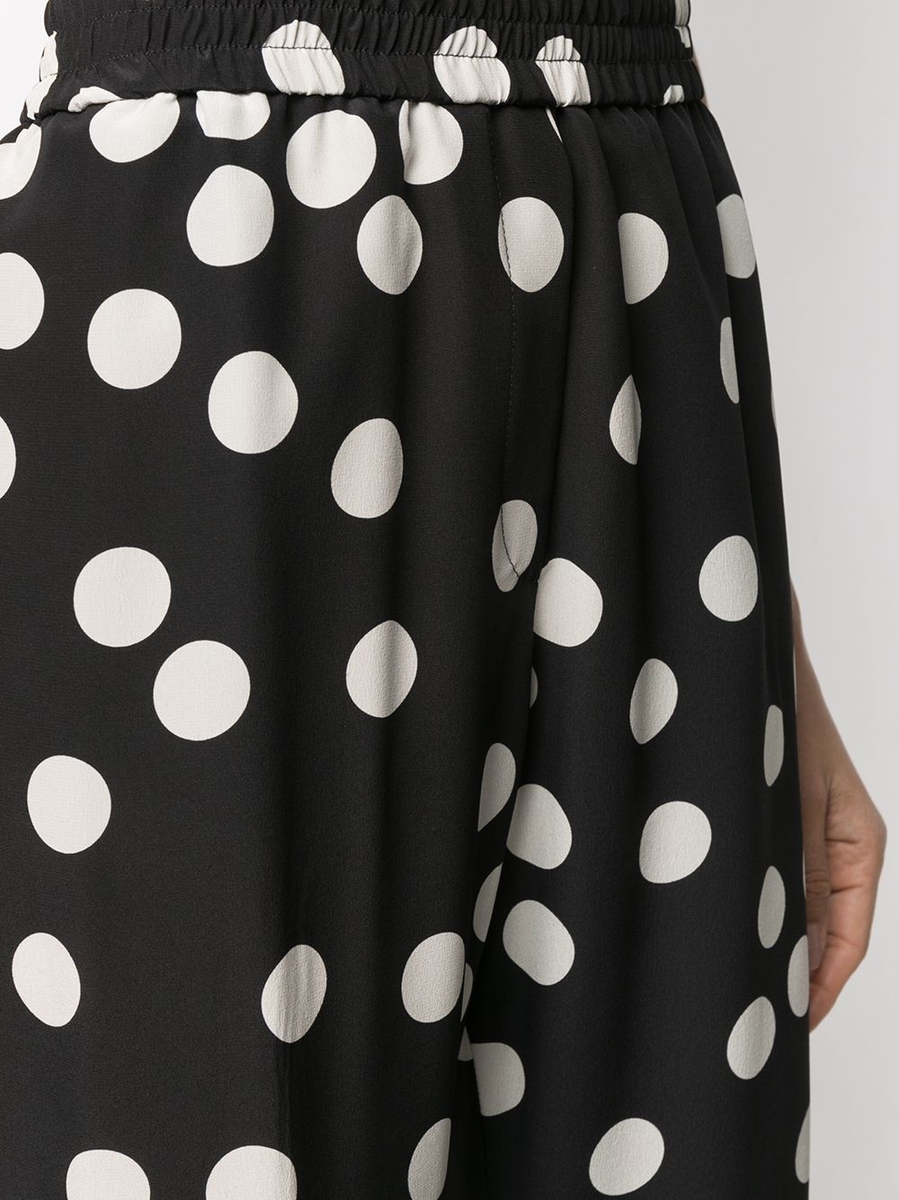 polka-dot straight-leg trousers - 5