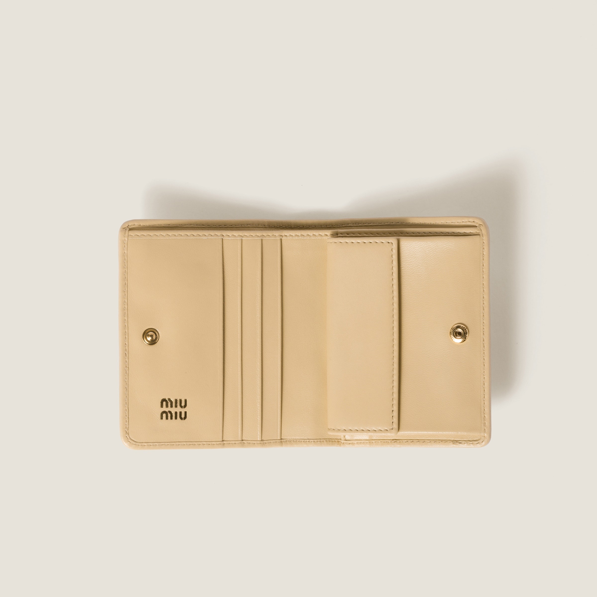 Small matelassé nappa leather wallet - 2