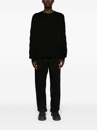 Off-White 3D Diag ribbed-knit jumper outlook