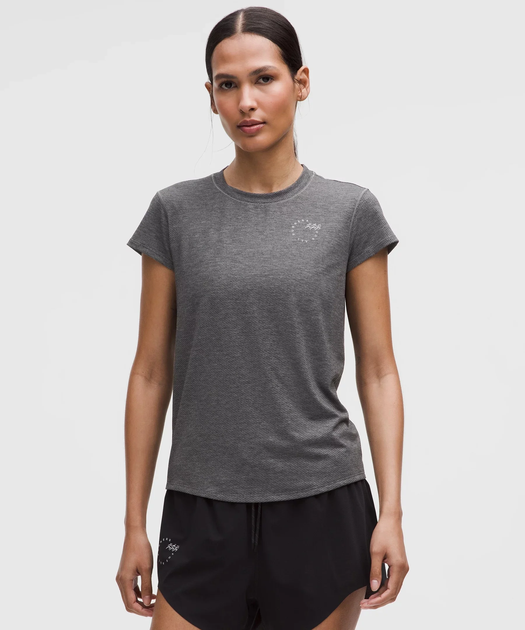 Mile Maker Run Crew Graphic Mesh Short-Sleeve Shirt - 1