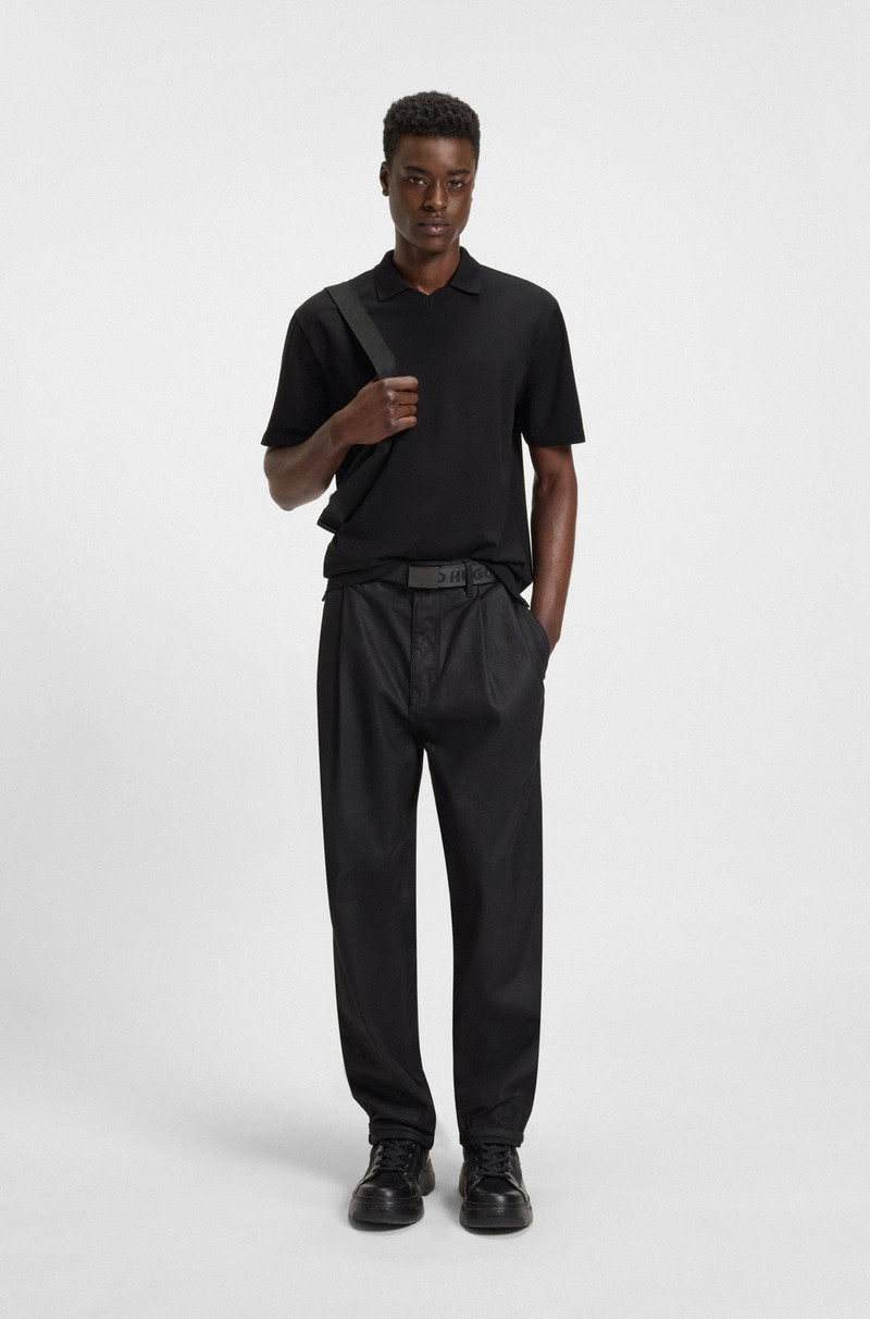 HUGO RELAXED-FIT POLO SHIRT IN MERCERIZED STRETCH-COTTON PIQUÉ outlook