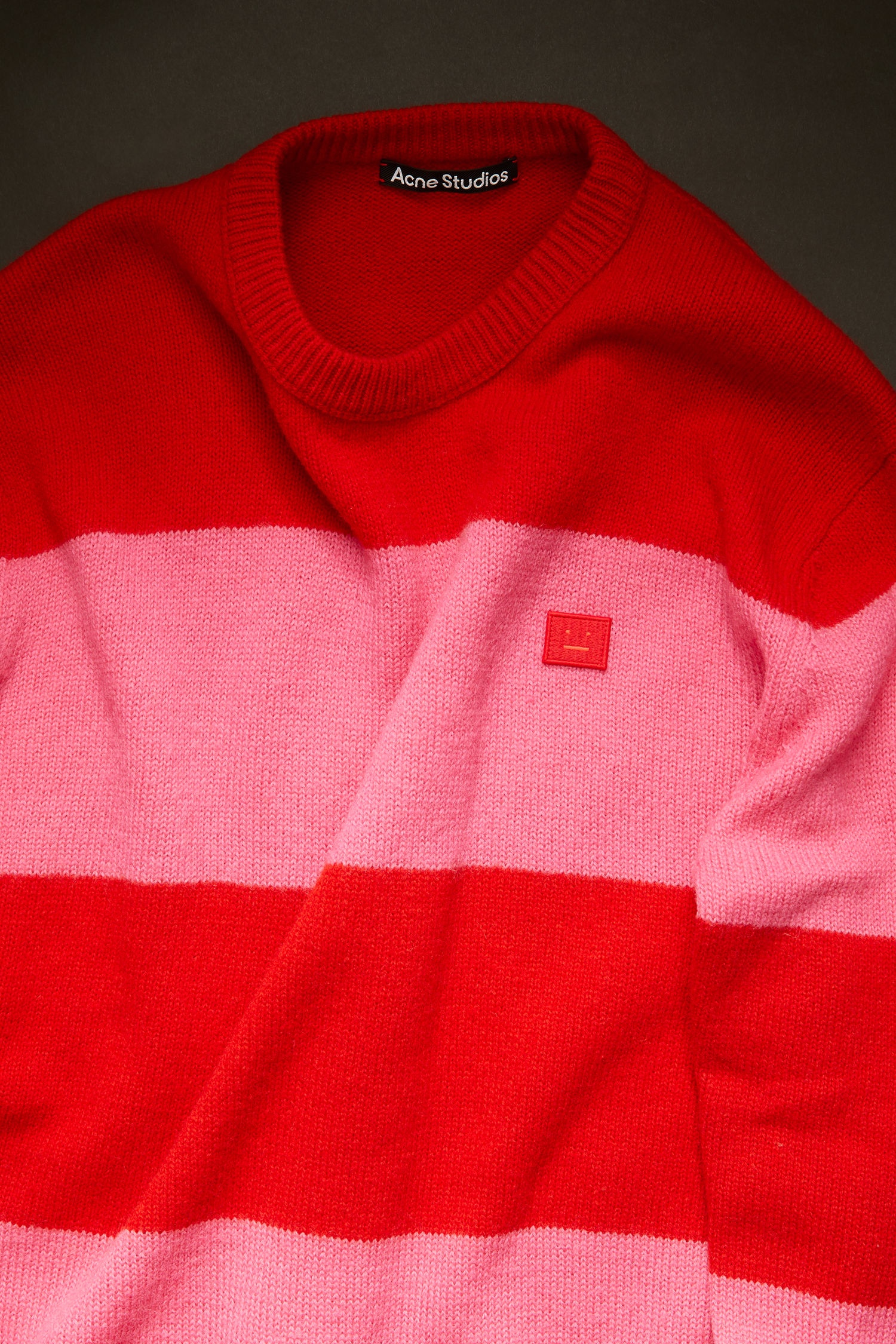 Block stripe sweater red/bubblegum pink - 4