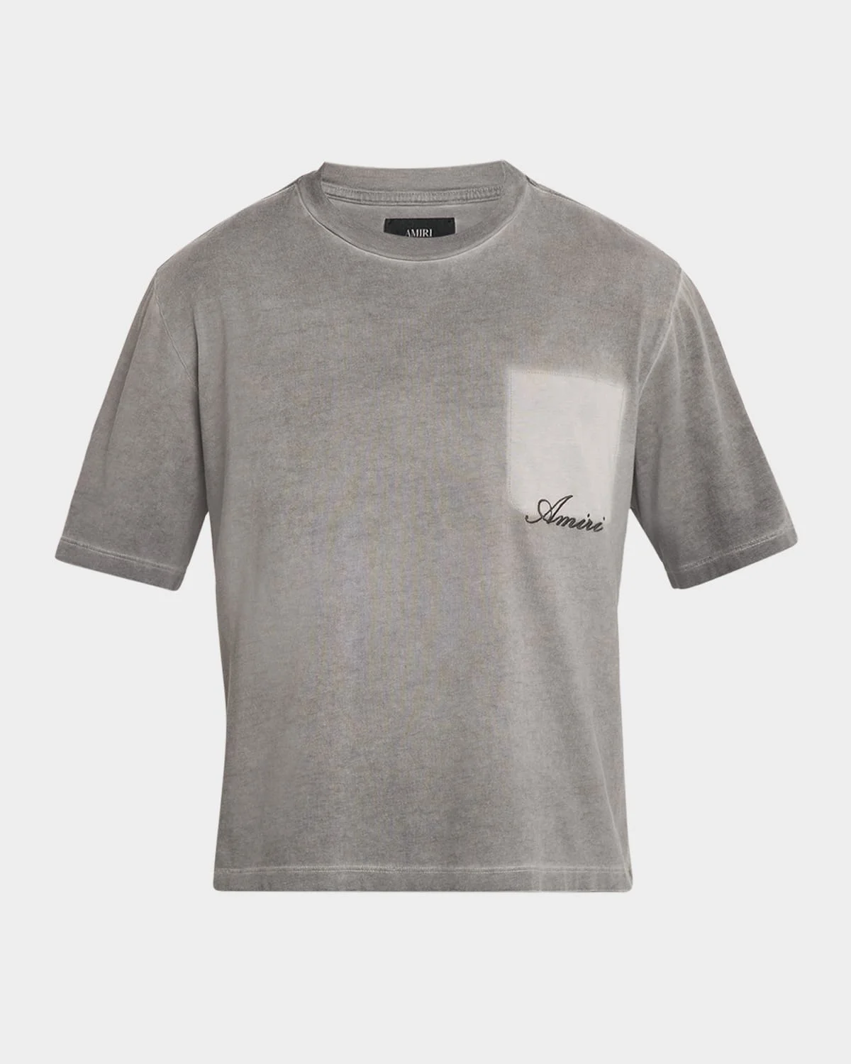 Faded Pocket Crop T-Shirt - 1