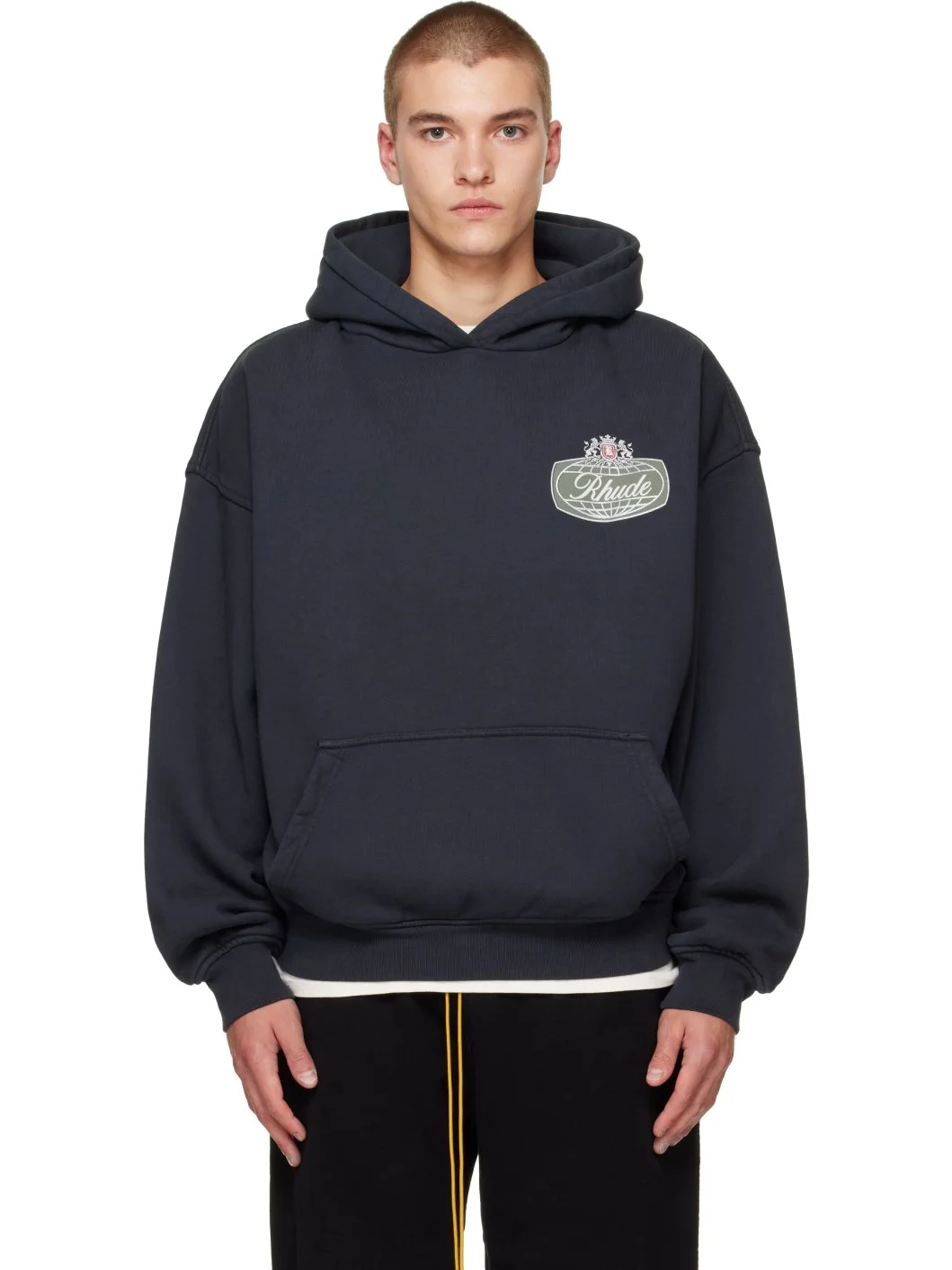 Gray 'Rhude Desert Racing' Hoodie - 1