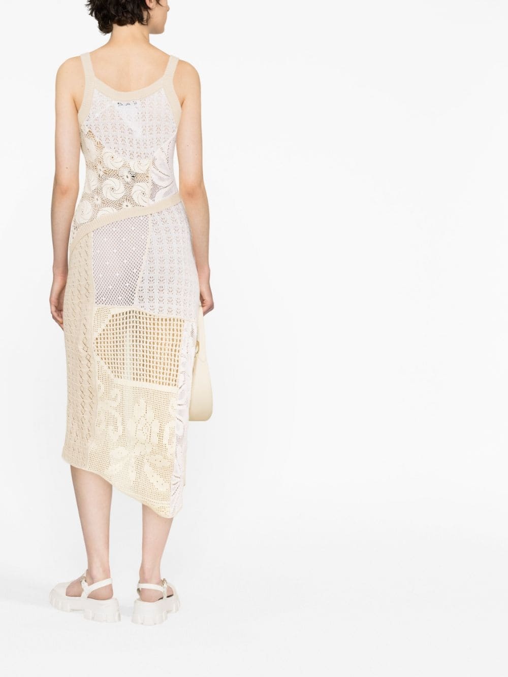 Regenerated crochet midi dress - 3