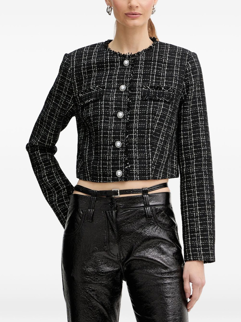 pearl-button tweed jacket 1