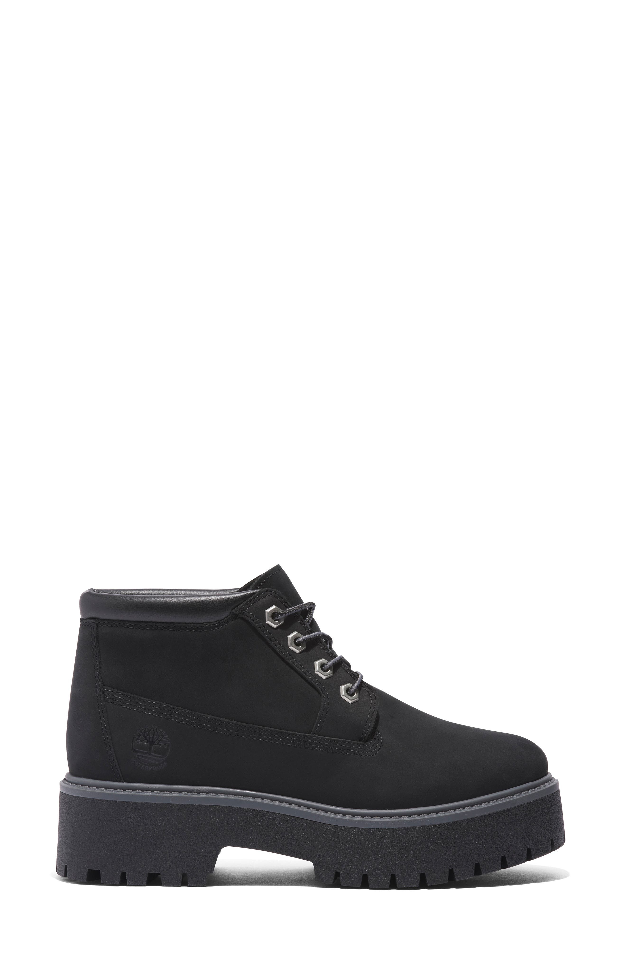 Timberland Stone Street Platform Waterproof Chukka Boot in Jet Black at Nordstrom - 2