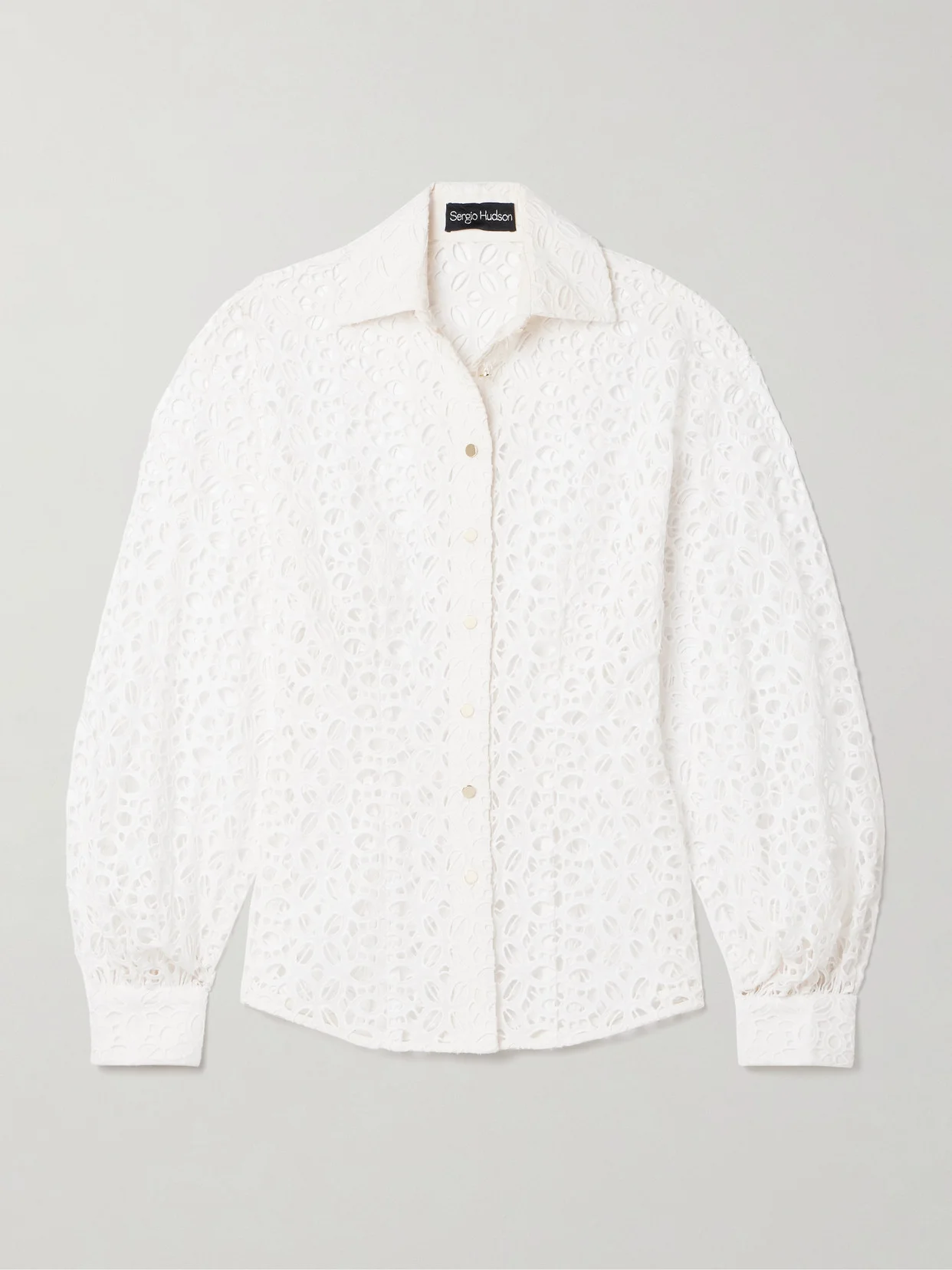 Broderie Anglaise Cotton Shirt - 1