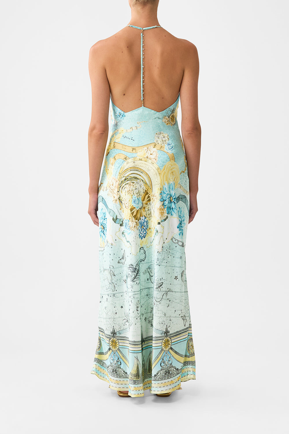 HALTER CHAIN SLIP DRESS - 3