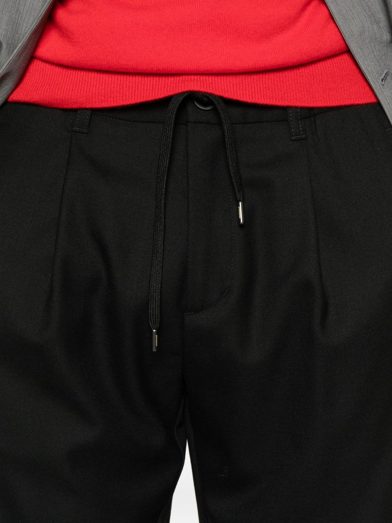 pleated drawstring trousers 5