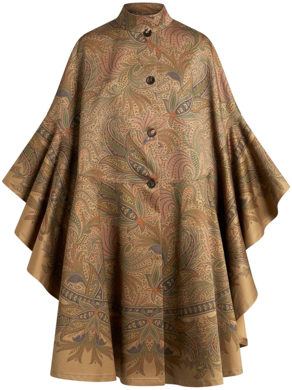 paisley-print cape - 1