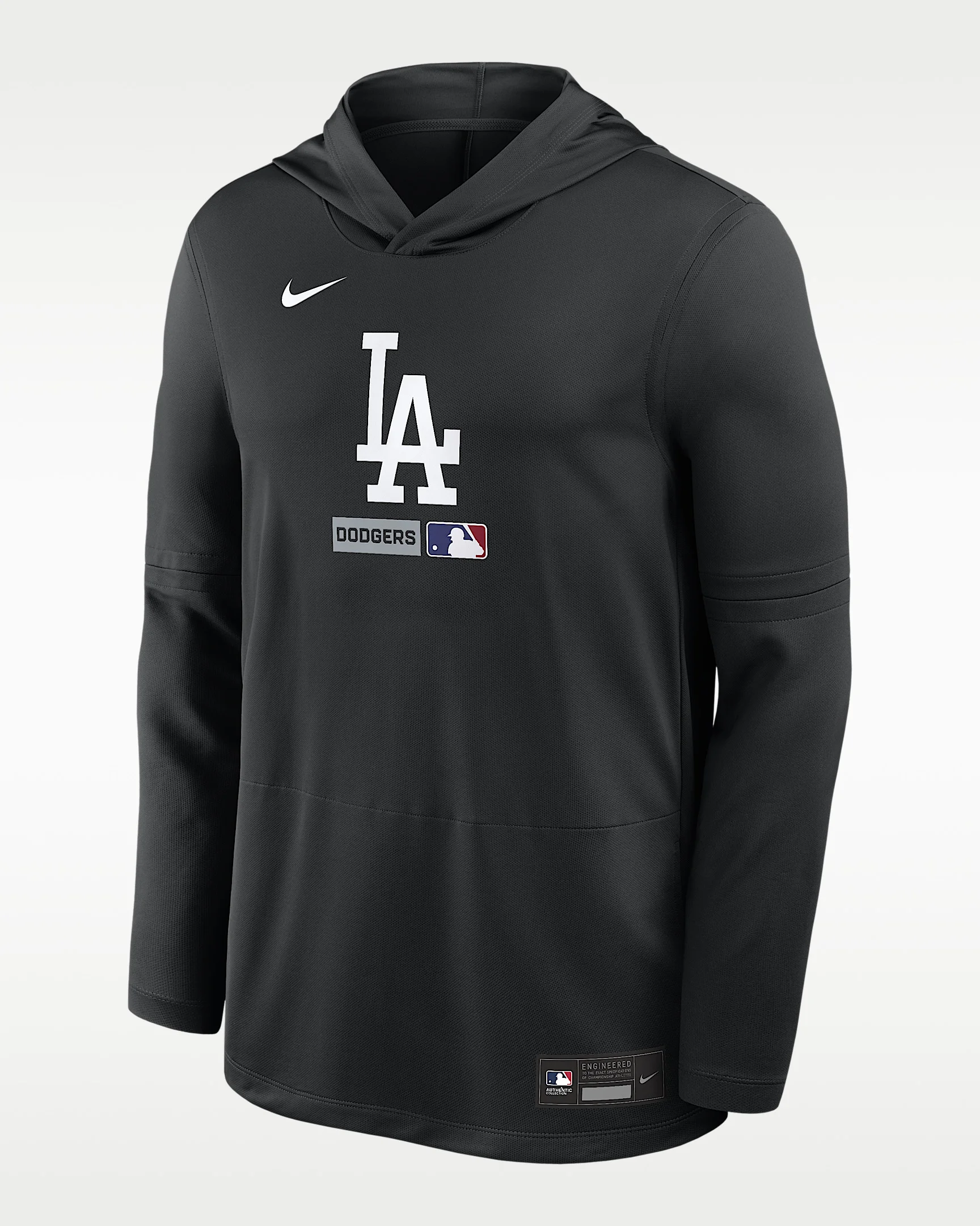 Los Angeles Dodgers Authentic Collection Men's Nike Dri-FIT MLB Long-Sleeve Hooded Top - 1