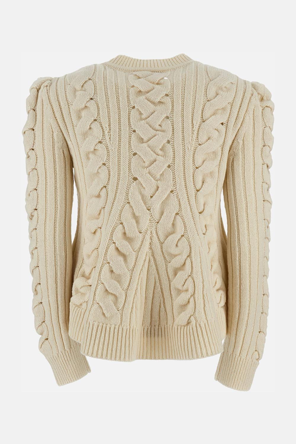 PULLOVER 'PEPLUM' A TRECCIA - 2