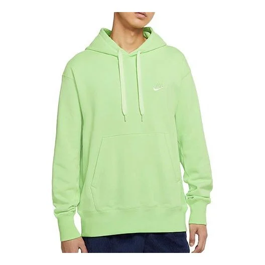 Nike MENS Sportswear French Terry Embroidered Logo Long Sleeve Cyan Orange DA0024-399 - 1