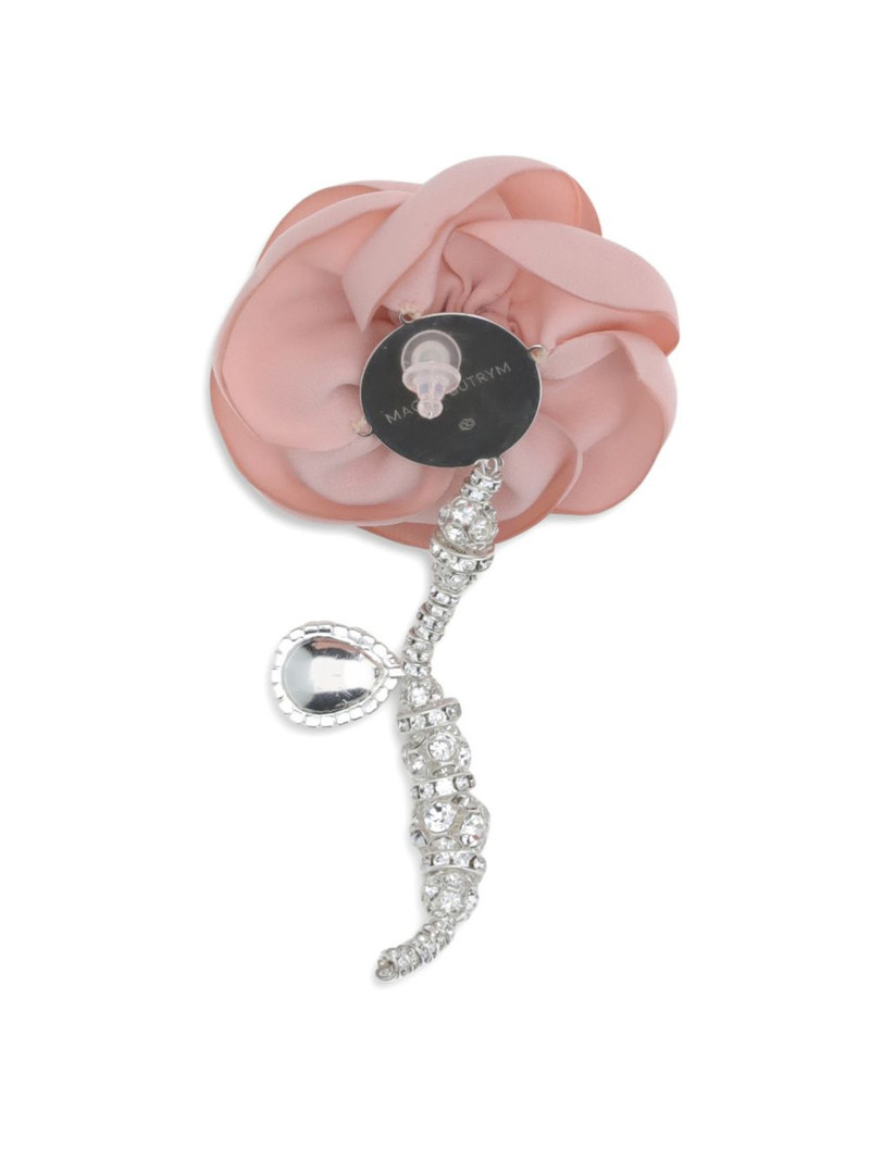 floral embellished drop earrings 7