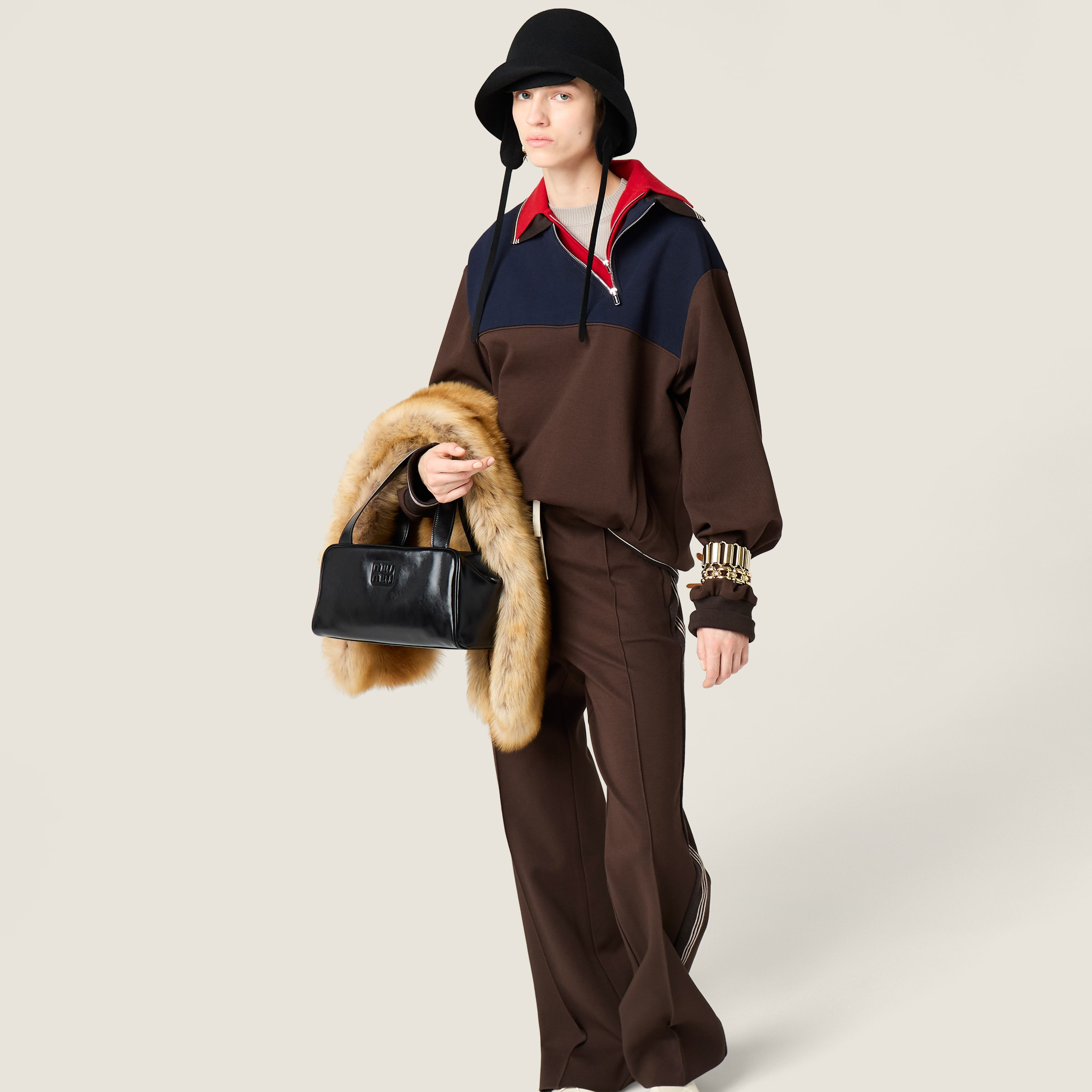 Leather top-handle bag - 2