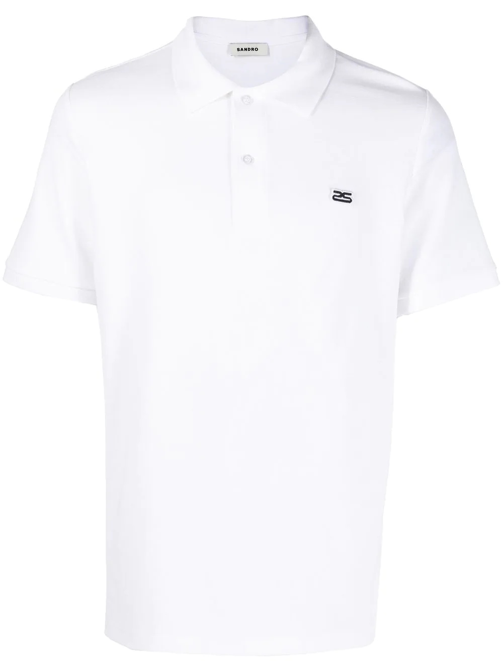 embroidered-logo detail polo shirt - 1