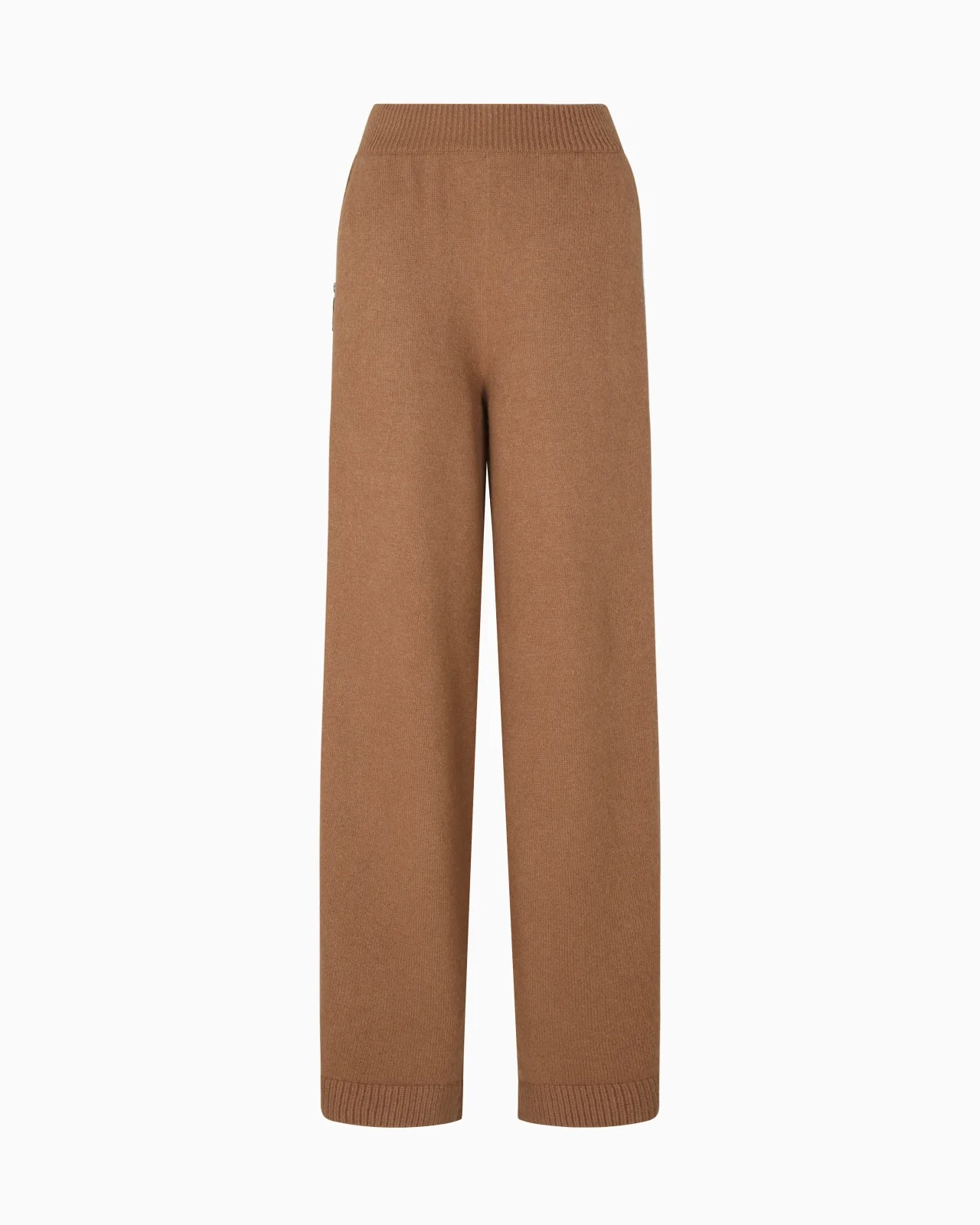 GIORGIO ARMANI NEVE WIDE TROUSERS IN A VIRGIN WOOL AND CASHMERE BLEND - 1