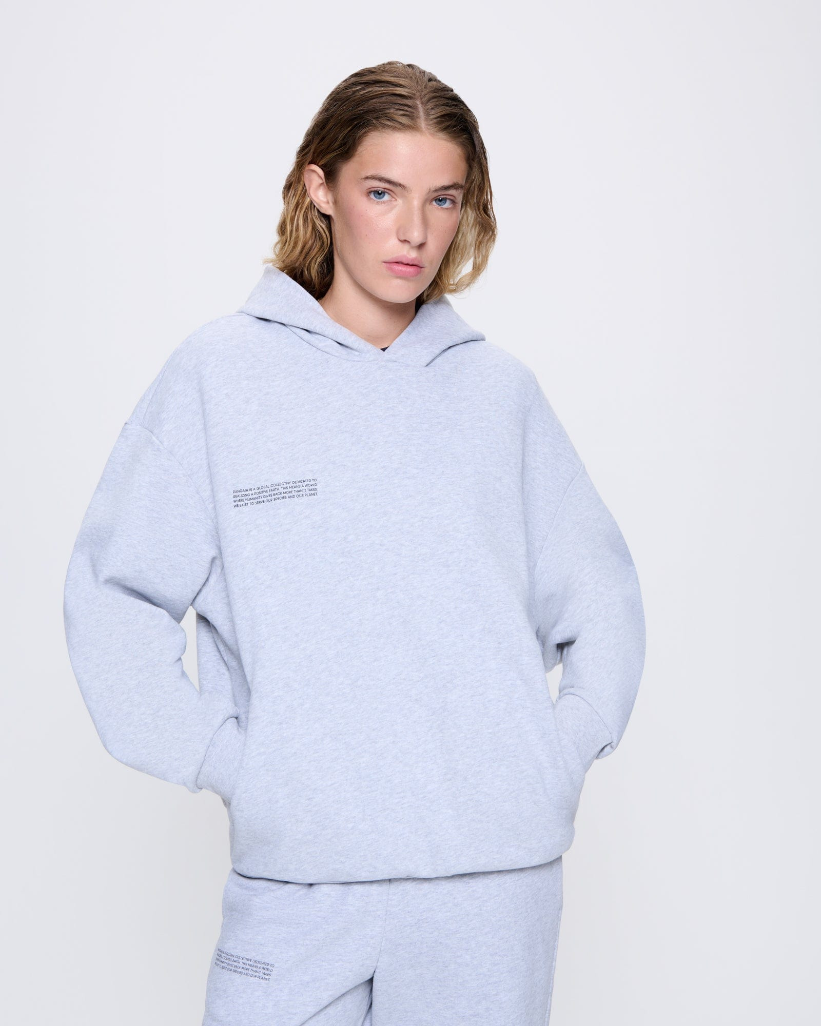Womens 365 Midweight Hoodie - Grey Marl - 2